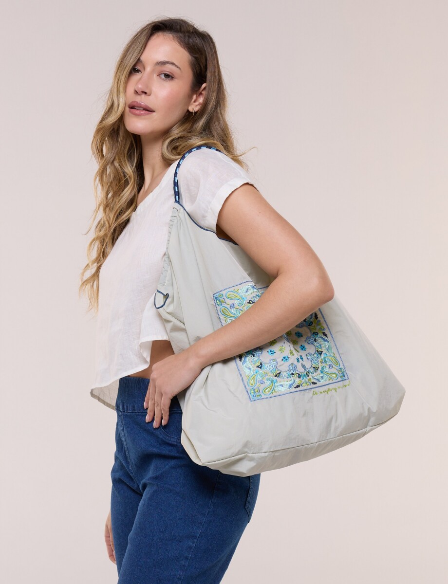 Bolso Playa Arabescos - Beige 