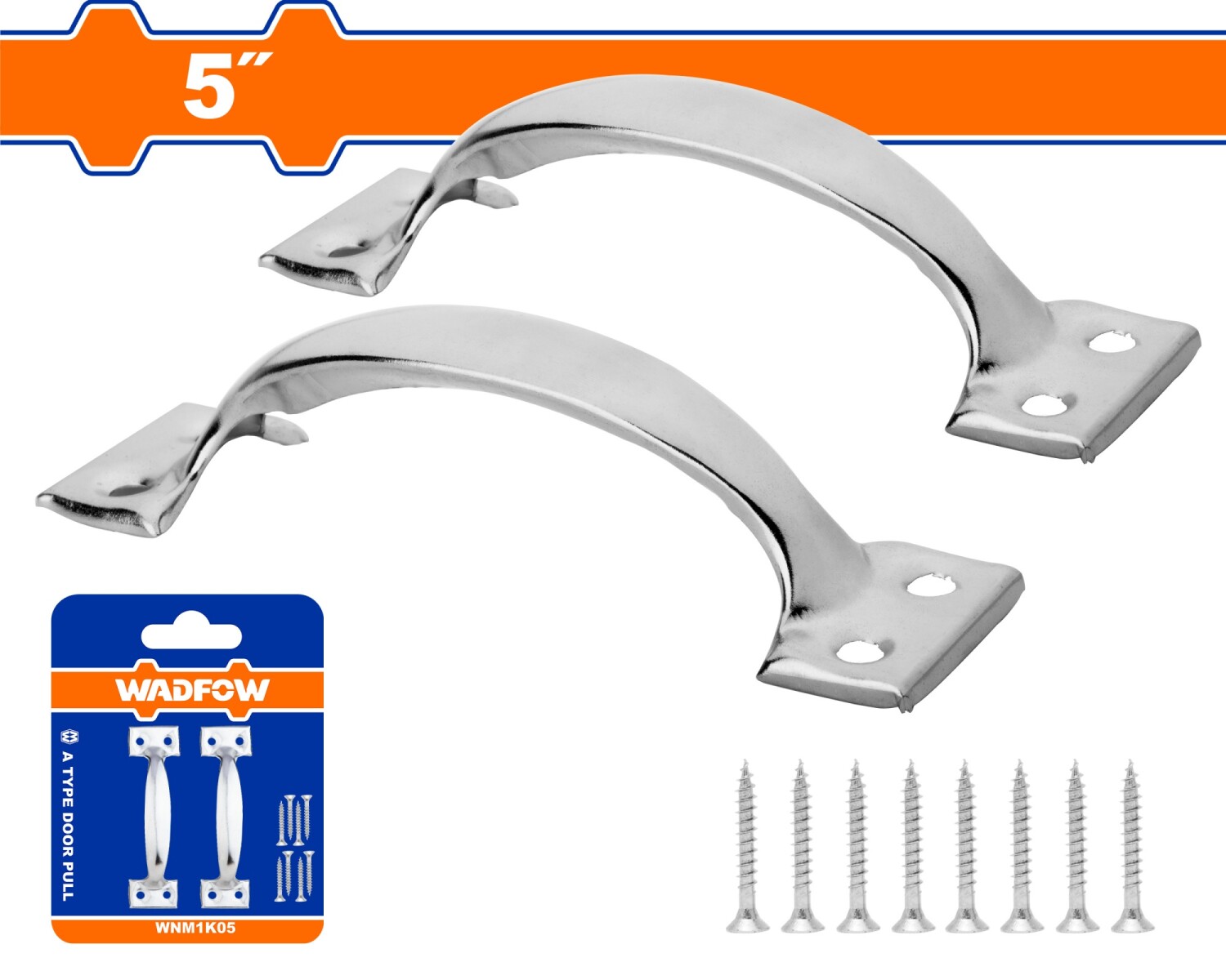 PAR MANIJAS CROMADAS 5 PULG WADFOW WNM1K05 