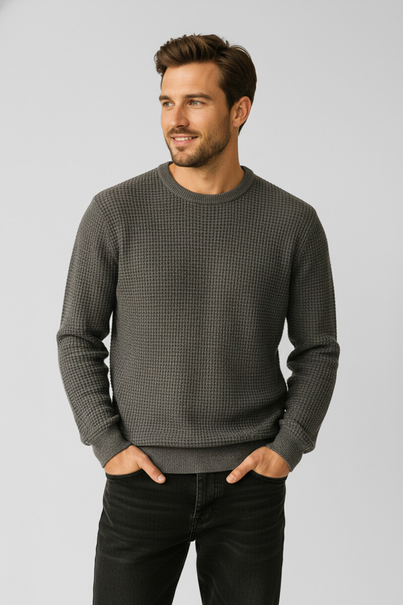 Sweater Morelen - Gris Melange Oscuro 