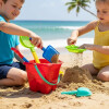 Balde Con Accesorios Para Playa Azul