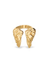 ANILLO EN ALEACIÓN DE METALES BAÑADO EN ORO 18K EN FORMA DE ALAS Anillo