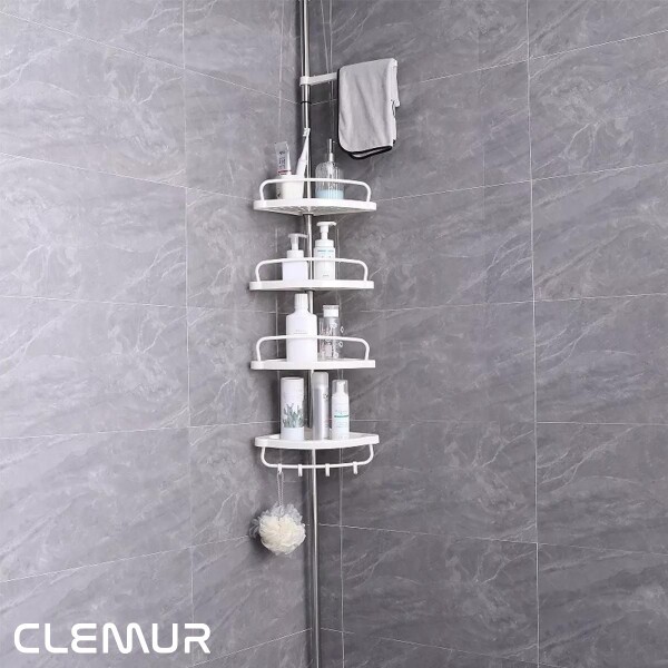 Estante Para Baño Mueble Esquinero Barral Organizador Ducha Toallero Imback HBA001 Estante Para Baño Mueble Esquinero Barral Organizador Ducha Toallero Imback HBA001