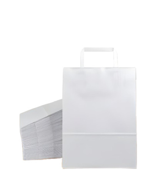 Pack x 50 - bolsa lisa 22x10x30 cm. BLANCO
