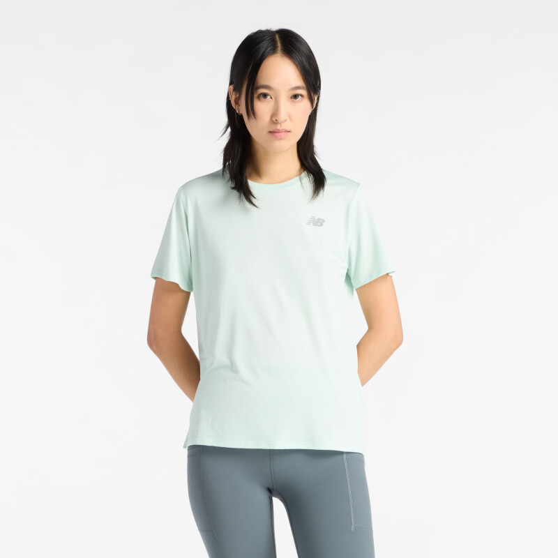 REMERA New Balance WOMAN SHIRT MUJER WT41222COJ Menta