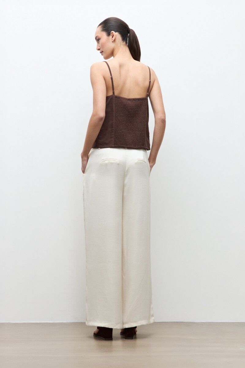 Pantalon recto crudo