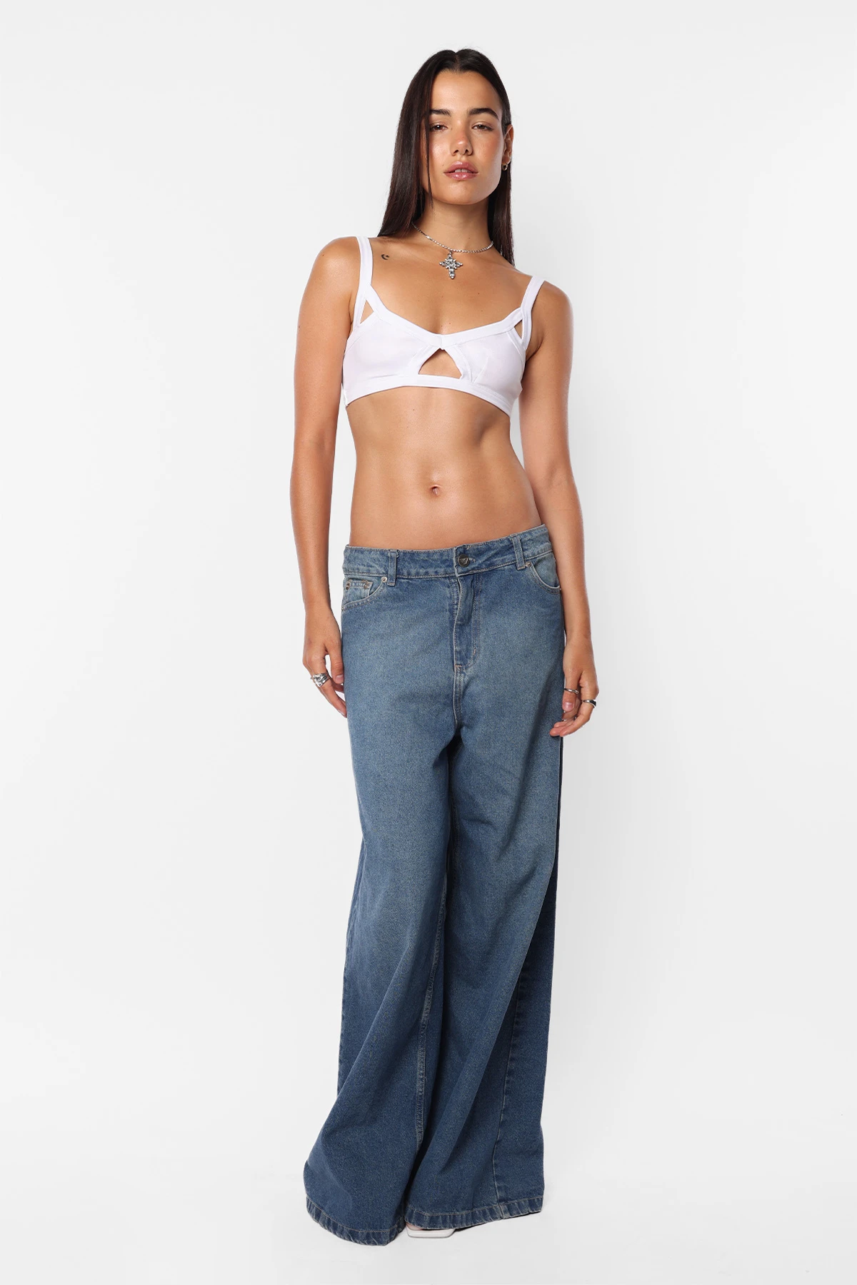 Microtop Beaded Blanco