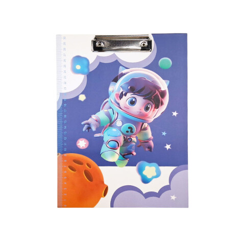 Tabla con pinza diseño astronauta tamaño A4 Tabla Con Pinza Diseño Astronauta Tamaño A4