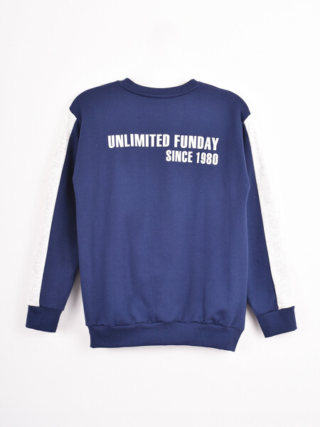 BUZO STRIPE AZUL OSCURO