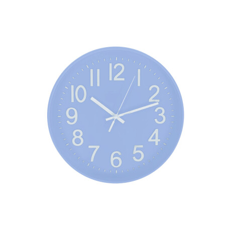 Reloj De Pared Color Pastel Celeste