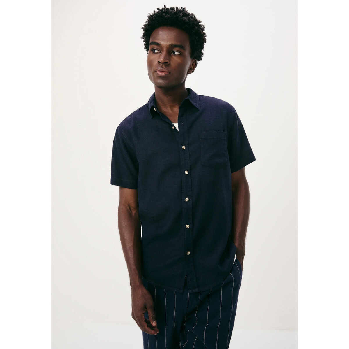 CAMISA MASC - AZUL ESCURO 