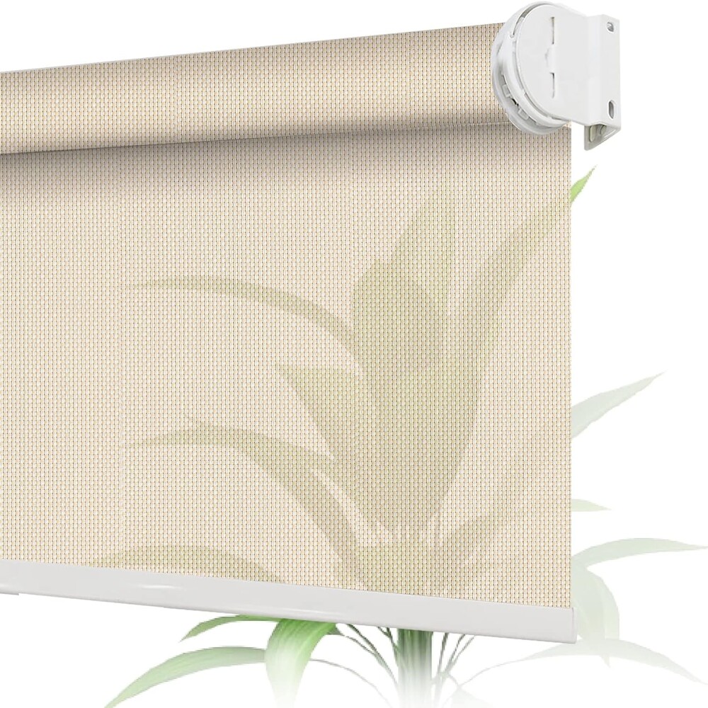 Cortina Screen Pvc Roller Tela Microperforada 2.00x2.00m Beige