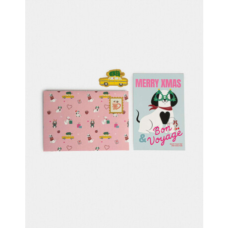 Set De Postales Navideñas Combinacion Multicolor