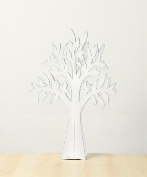 Árbol cartón Olmo 88,5 cm - Blanco Árbol cartón Olmo 88,5 cm - Blanco