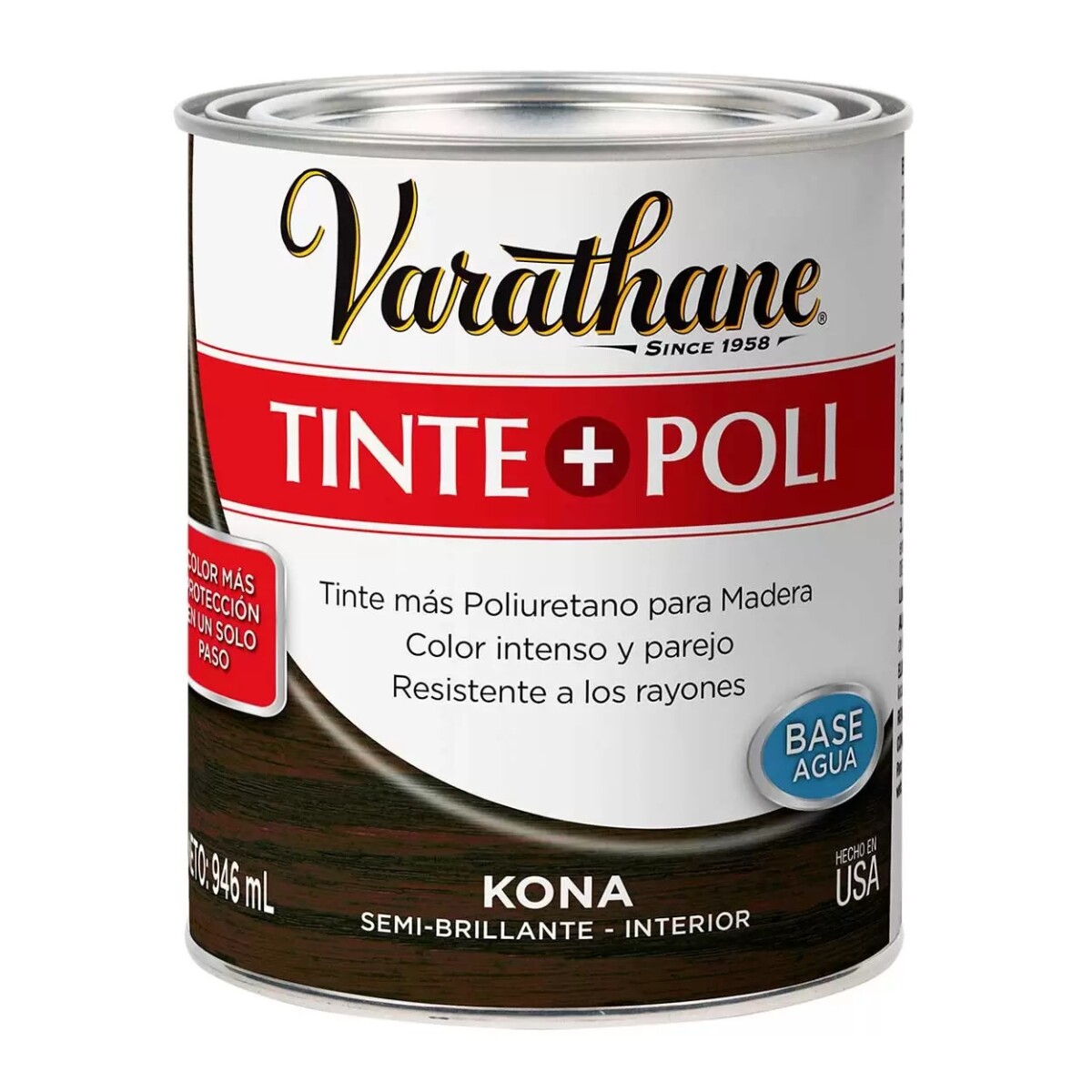 Tinta + Poliuretano - Kona 0.946L Varathane 