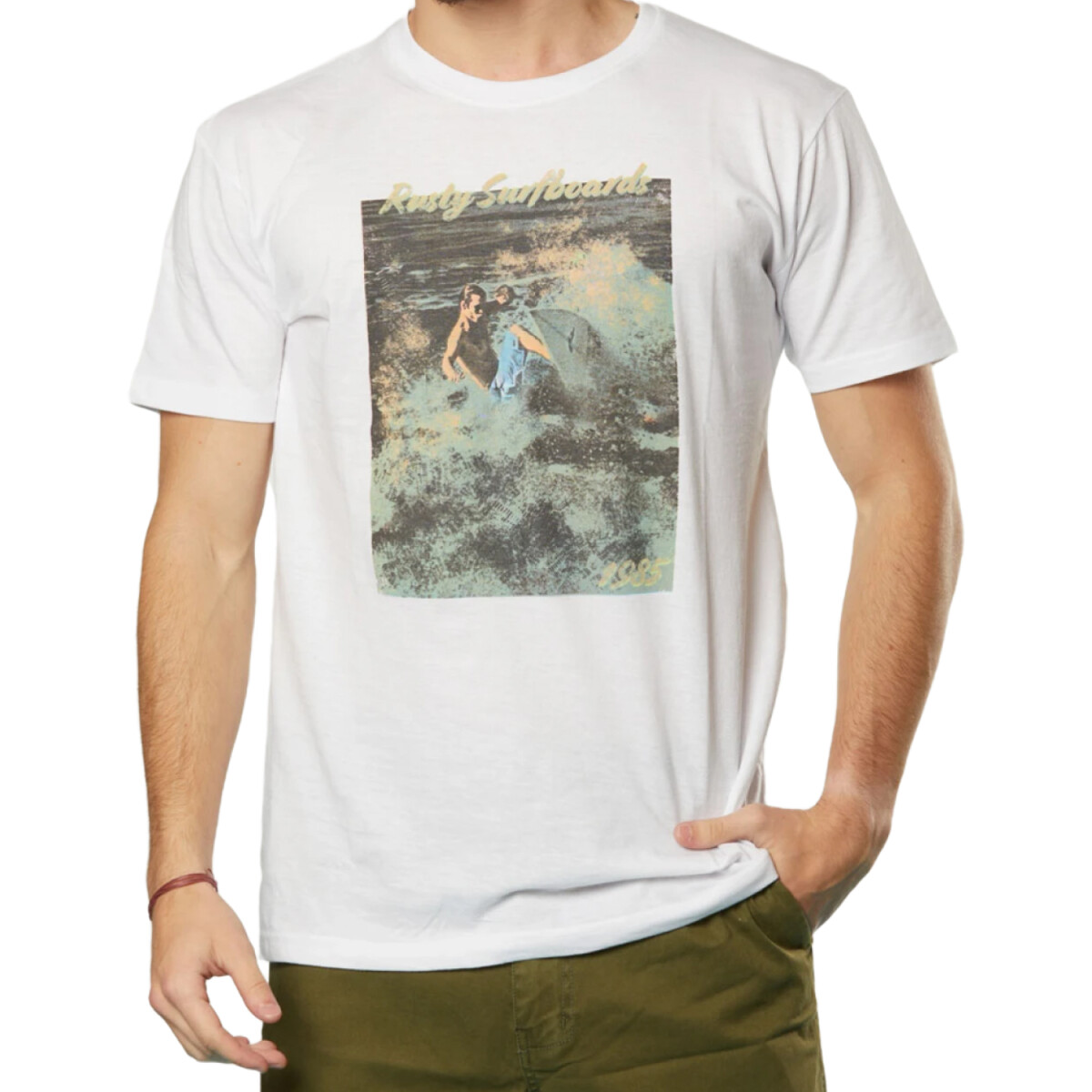 Remera Rusty Surfo - Blanco 