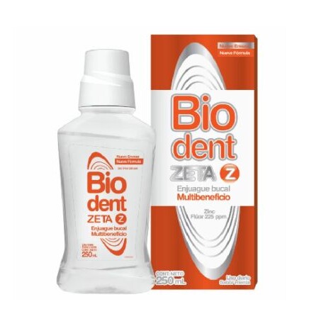 ENJUAGUE BUCAL BIODENT ZETA 250ml ENJUAGUE BUCAL BIODENT ZETA 250ml