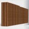Set X16 Panel ranurado WPC 290x16cm MARRON OSCURO