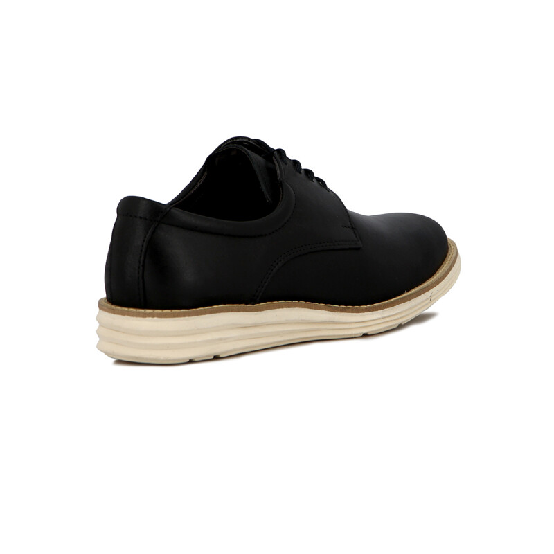 Starsax Mocasin Casual Hombre Acordonado Suela Clara Negro