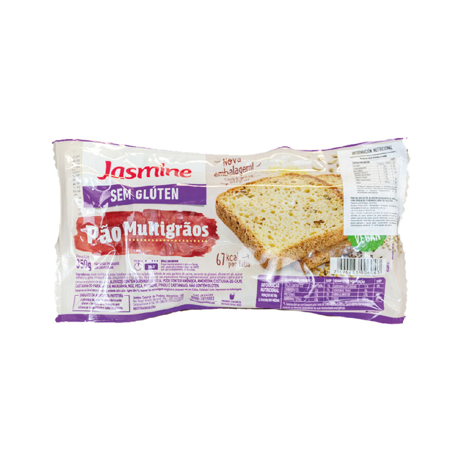 Pan Multigrano Sin Gluten Jasmine 350g Pan Multigrano Sin Gluten Jasmine 350g