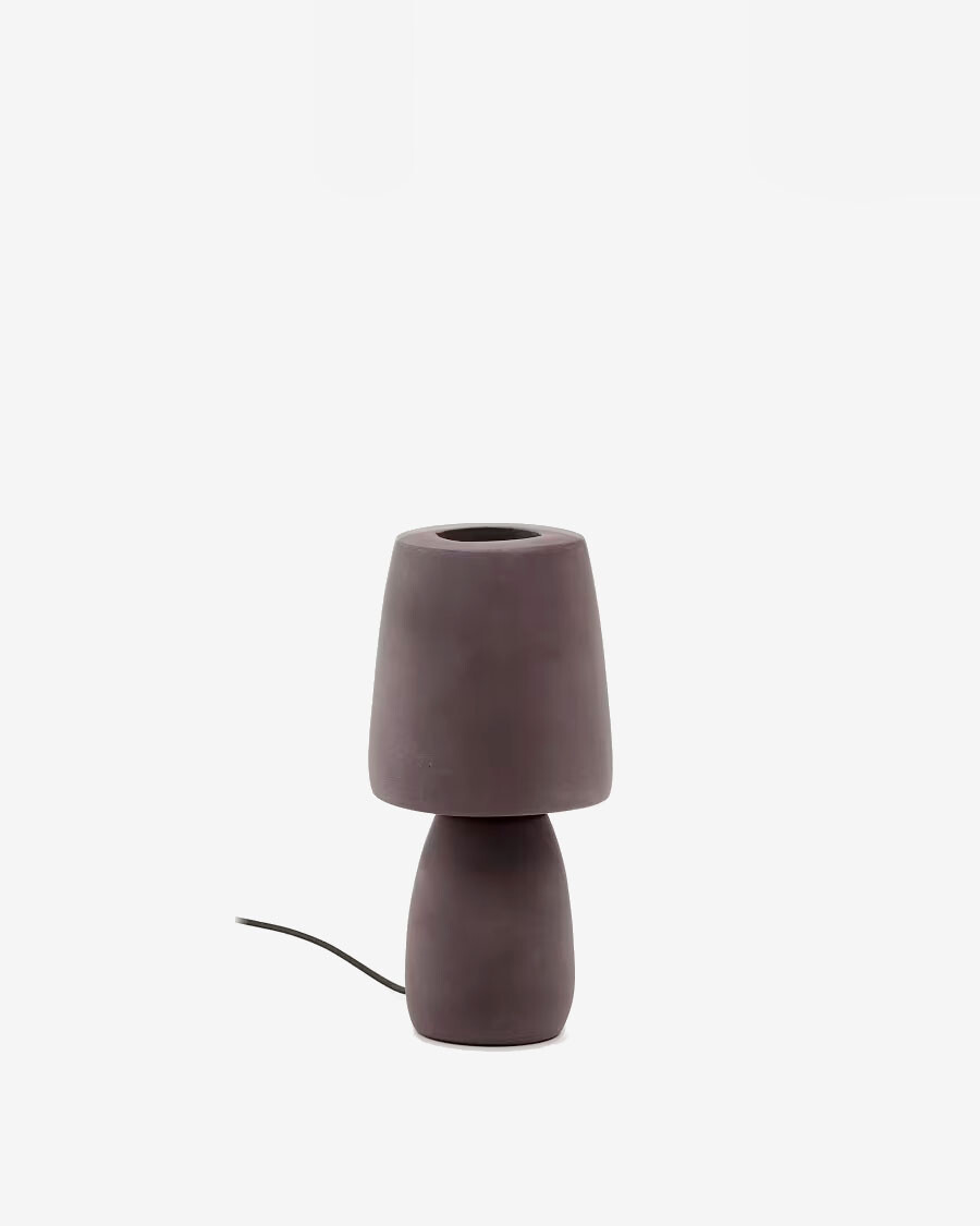 Lámpara de mesa Tandy de terracota marrón Lámpara de mesa Tandy de terracota marrón