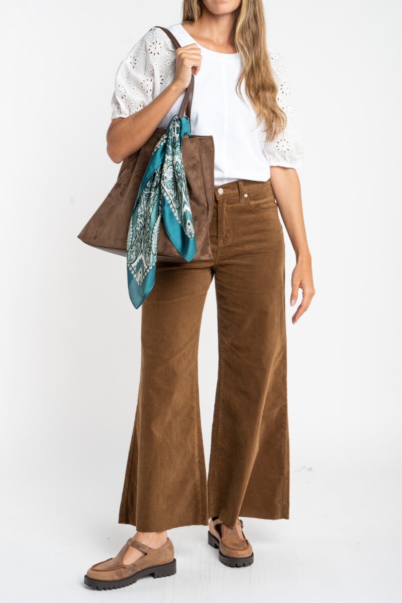 Jean Flared Wide Leg Chocolate