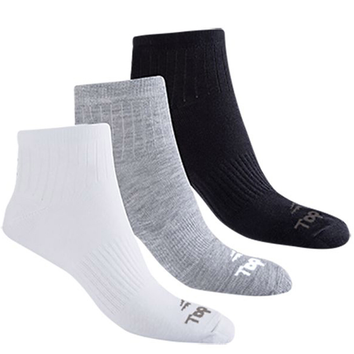 Medias de Hombre Topper x3 Mns - Gris - Blanco - Negro 