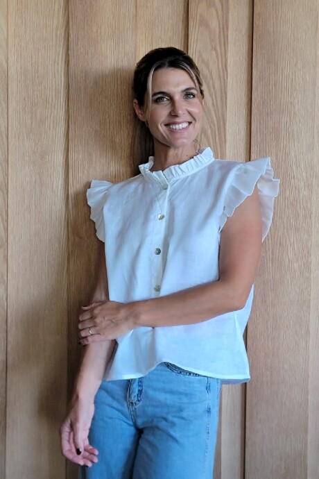 Musculosa Mojito Puro Lino Blanco