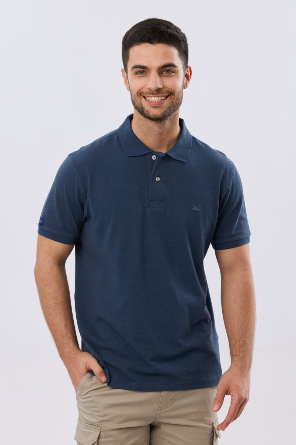 REMERA POLO LISA PIQUÉ Denim