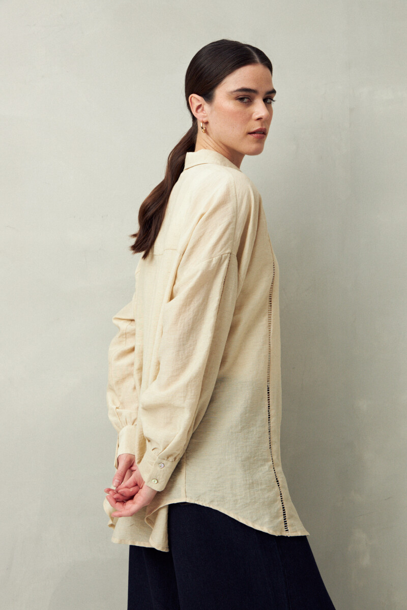 CAMISA BELMA Almendra