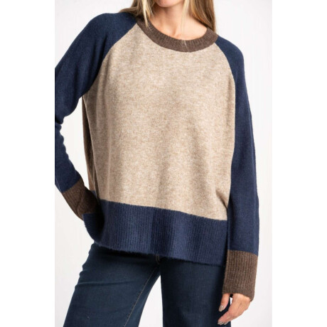 Sweater Color Block Marino