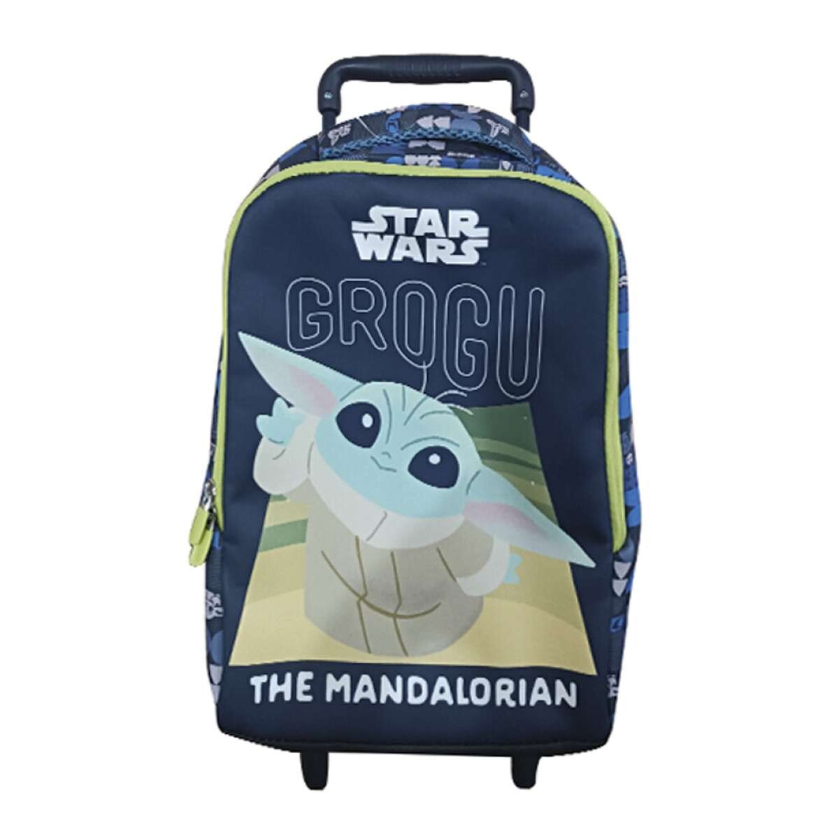 Mochila Infantil Baby Yoda con Carro Neopreno Grande - 37 x 29 cm 