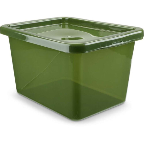 Caja De Almacenamiento Basic Box 15 L Con Tapa Verde