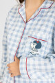 Pijama mafalda franela algodon Celeste