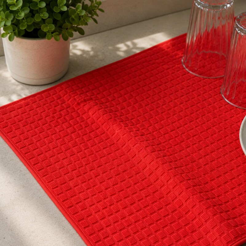 Escurre mat de microfibra 38x50 cm ROJO