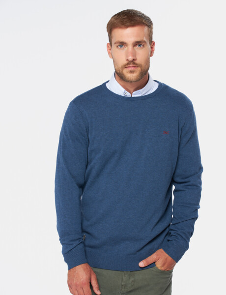 BUZO CUELLO BASE Azul