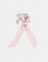 Skunzies Con moño Scrunchie - Rosa Claro