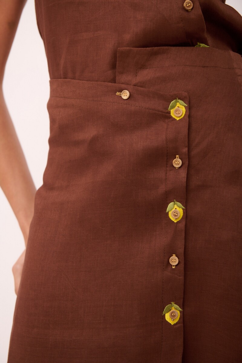 FALDA RAIZ Chocolate