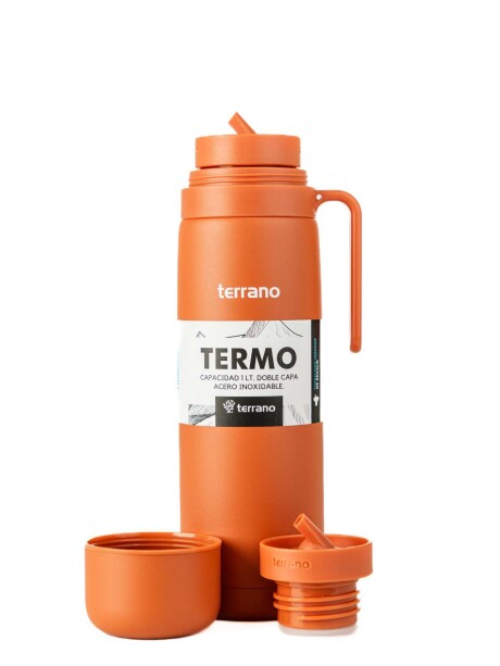 Termo con Manija Color Terracota