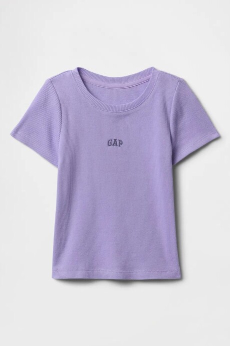 Remera Rib Logo Gap Toddler Niña Warm Violet 568