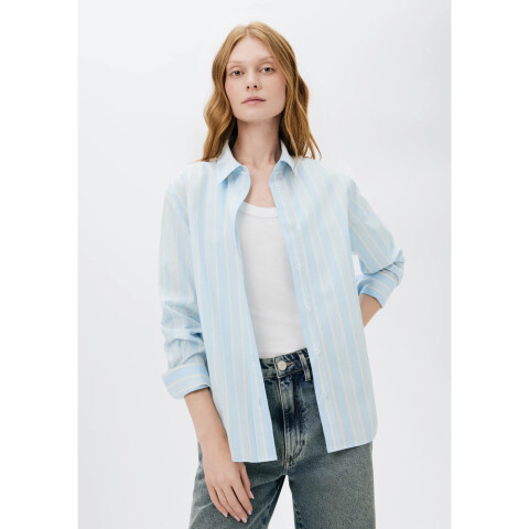 CAMISA FEM AZUL CLARO