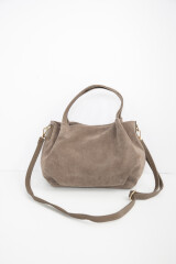 Polka Leather Bag Vison