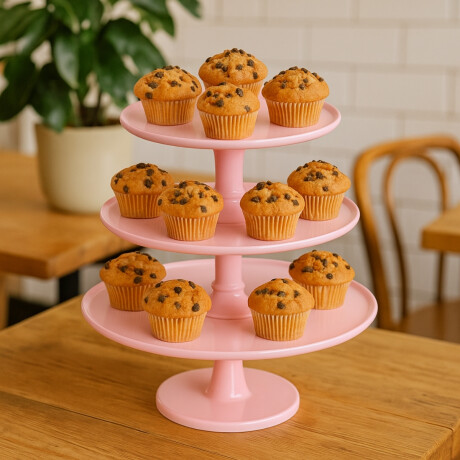 Porta Muffin Rosado 24 x 30 x 35 cm Porta Muffin Rosado 24 x 30 x 35 cm