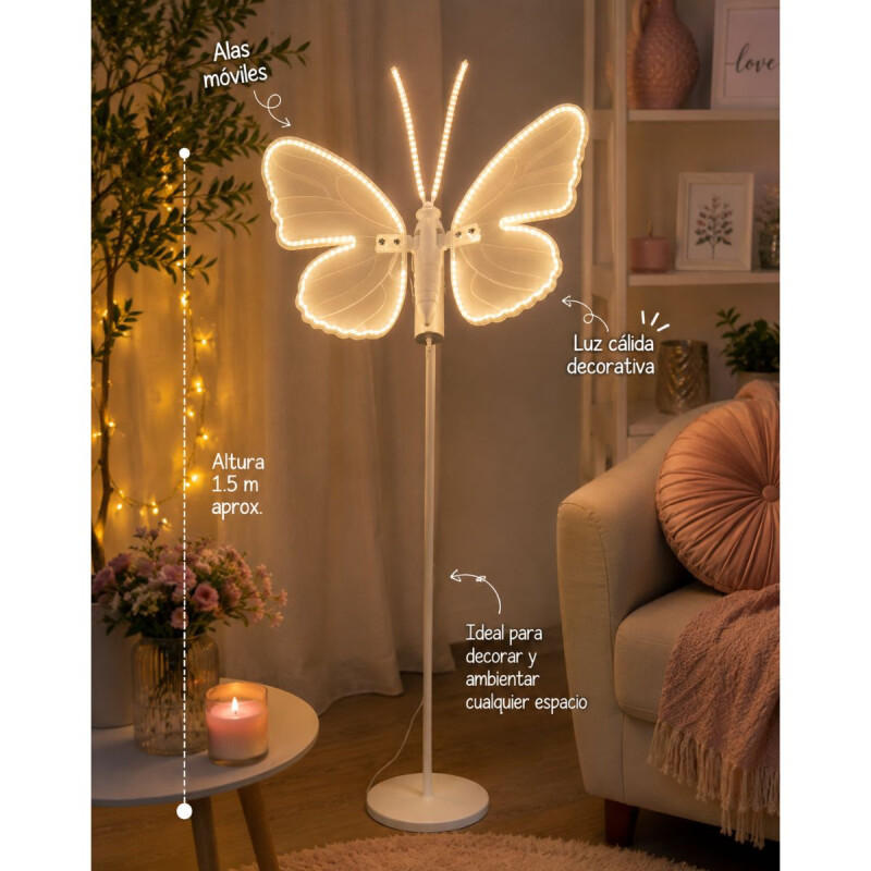 Mariposa Led con Movimiento 60 cm