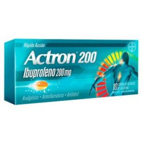 Actron 200 mg 10 Cap Blandas Actron 200 mg 10 Cap Blandas