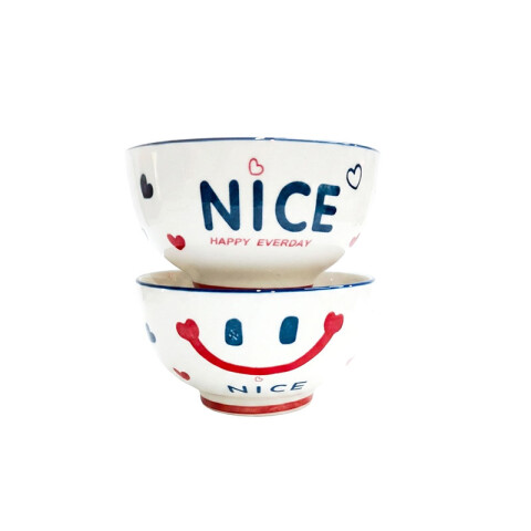 Bowl de cerámica diseño Smiley 13 cm Bowl De Cerámica Diseño Smiley 13 Cm