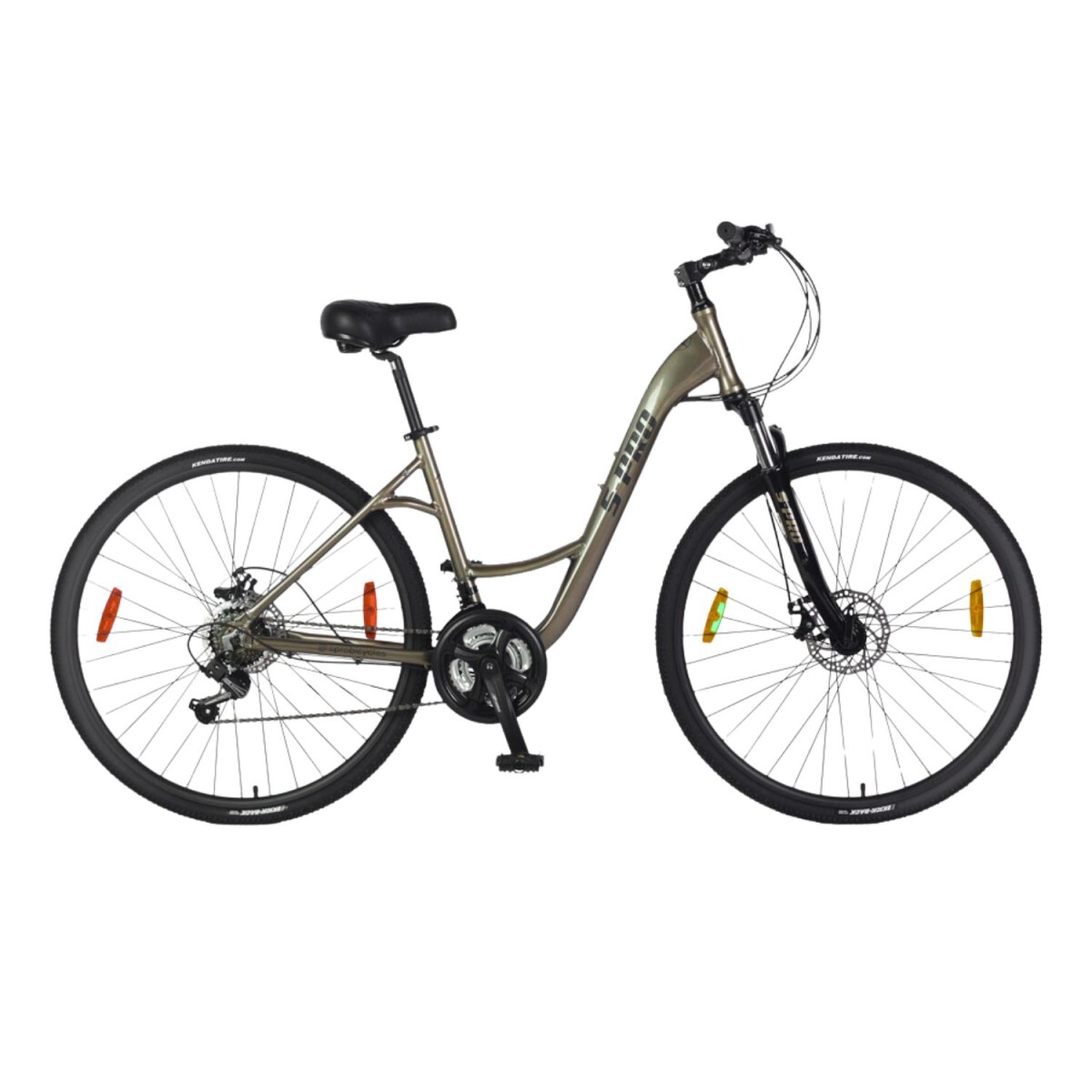 Bicicleta S Pro Discovery Lady Rodado 700C Urbana Con 21 Velocidades - Verde metalizado 