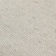 Puff tela y patas de madera Lino beige