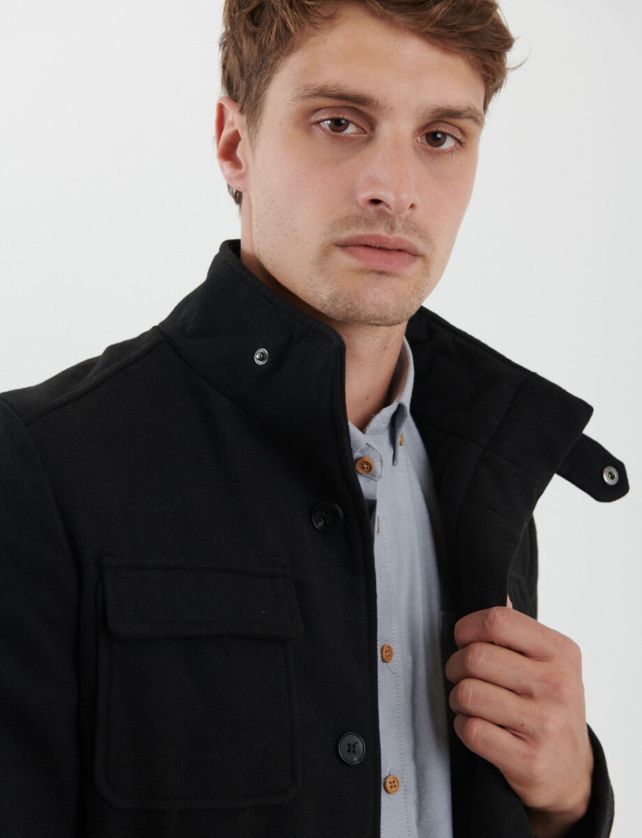 300256 SOBRETODO HARRINGTON LABEL Negro