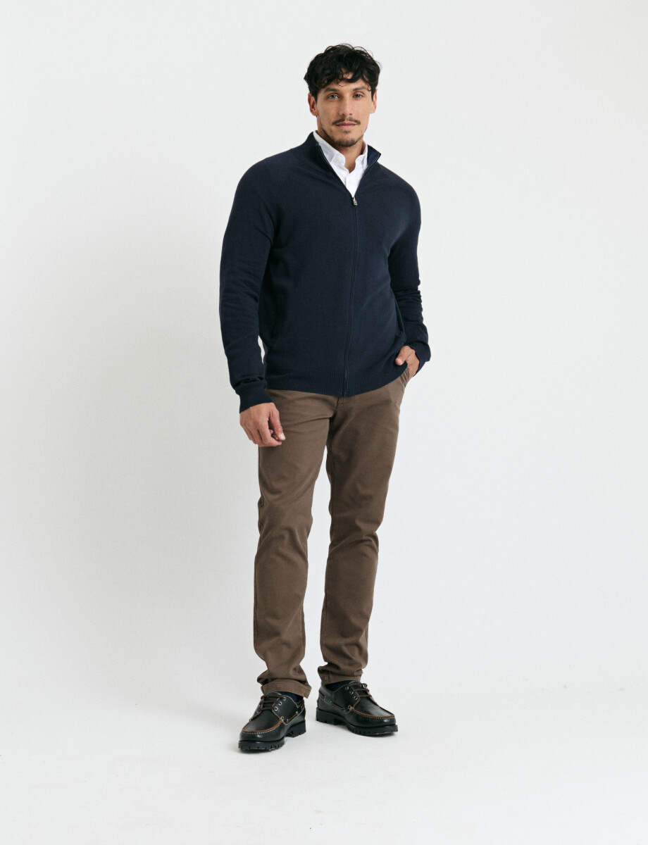 470981 CARDIGAN HARRINGTON LABEL Azul Oscuro