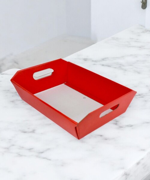 Bandeja 40x30x12 cm. - PELLE ROSSO Bandeja 40x30x12 cm. - PELLE ROSSO